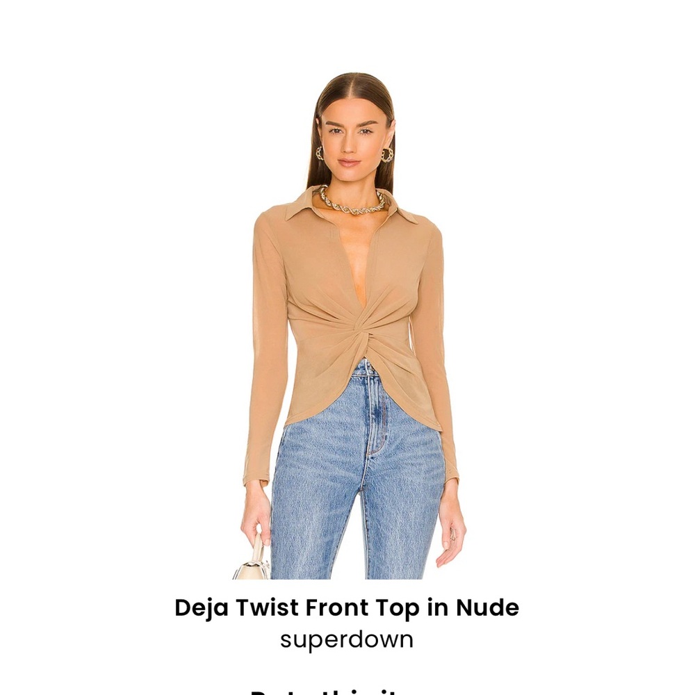 Super down Deja twist top